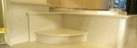 Bathroom Design. Luxury Bathroom with White Perlino Stone - Bath tub in Natural Stone Bianco Perlino.jpg